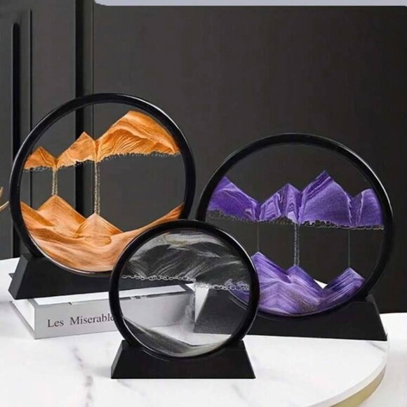 3D Sandscape Moving-Sand Frame, Art Sand Painting Glass in Display - Picture 1 of 5